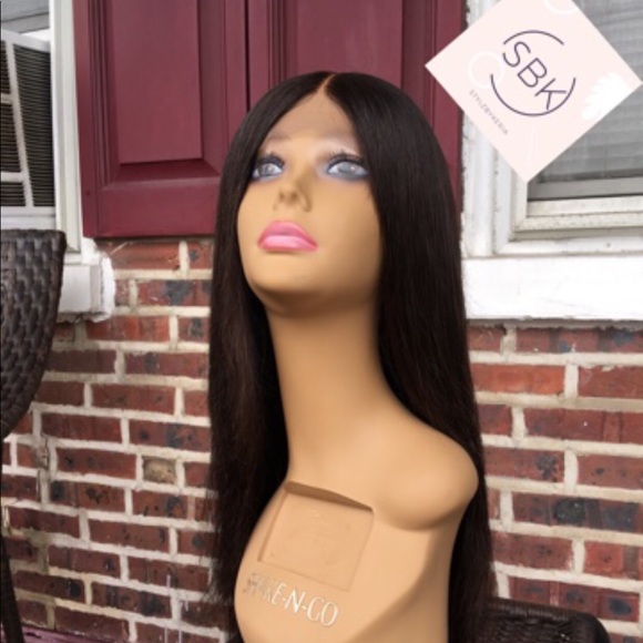Virgin Brazilian Black Glueless Lace Closure Wig - Picture 3 of 3